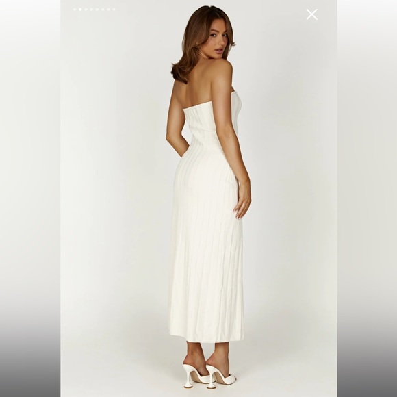 Meshki Strapless Ribbed Dress NWT - Picture 2 of 4